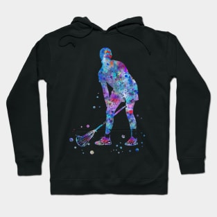 Lacrosse Player Girl Hoodie